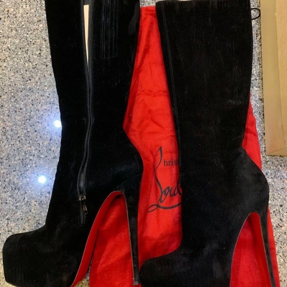 Christian Louboutin Daf Suede Boots! - Picture 6 of 11